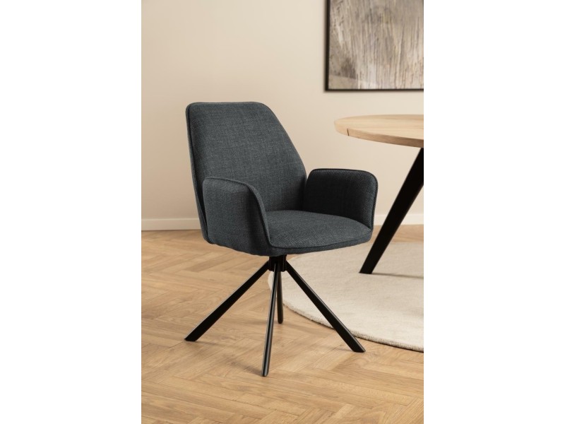 Krzesło Glenda szare ciemne Basel 19 - ACTONA